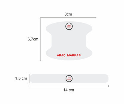 PPF Kapı Kolu Çizik Önleyeci 8'li Set